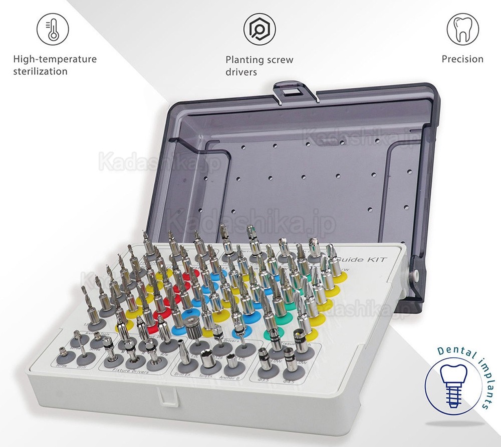 歯科インプラントサージカルガイドキット ティッシュパンチガイドリーマーアンカードリルガイドキット